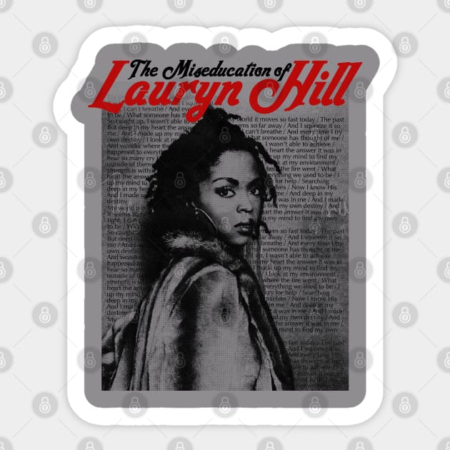 The Miseducation of Lauryn Hill Sticker by Triggers Syndicate